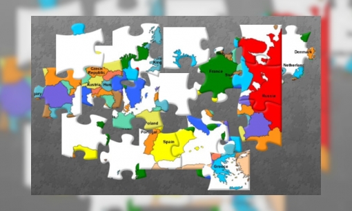 Puzzel kaart Europa