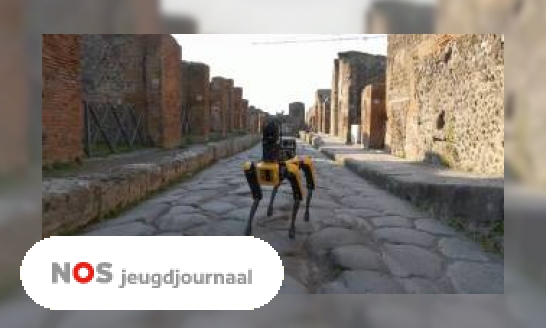Robothond Spot helpt als bewaker in archeologische stad