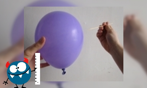 Kun je in een ballon prikken zonder knal?