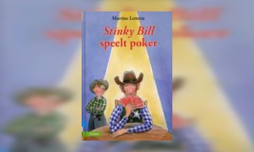 Plaatje Stinky Bill speelt poker