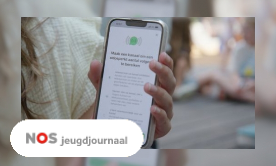 Plaatje Veel kinderen hebben WhatsApp-kanaal: 