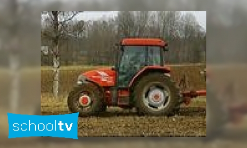 Plaatje De tractor en de ploeg