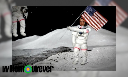 Plaatje Staat de vlag van Neil Armstrong nog op de maan?