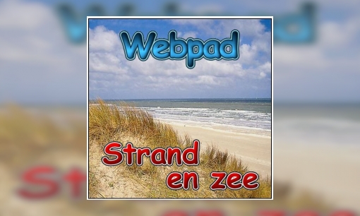 Webpad strand en zee