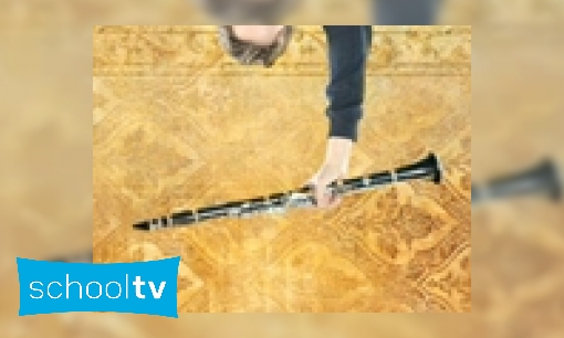 Plaatje Willem-Jan speelt klarinet