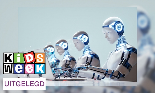 Plaatje Kidsweek Lezersvraag: Is AI gevaarlijk en kan het de wereld overnemen?