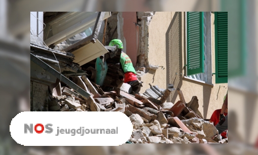 Weer een zware aardbeving in Italië (Jeugdjournaal)