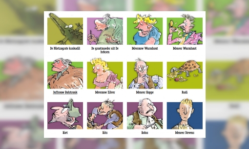 Plaatje Personages uit boeken Roald Dahl