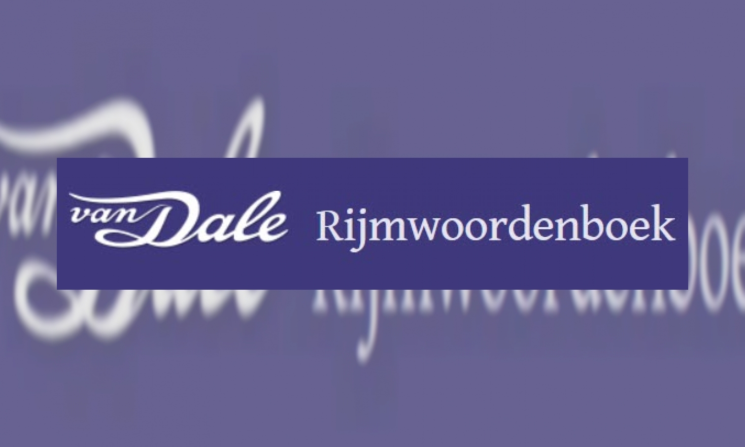 Plaatje Van Dale Rijmwoordenboek