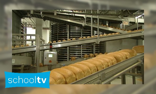 Plaatje Hoe wordt brood gebakken in de fabriek?