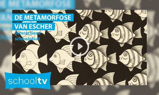 Plaatje De metamorfose van Escher