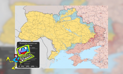 Plaatje Russische invasie van Oekraïne sinds 2022 (WikiKids)