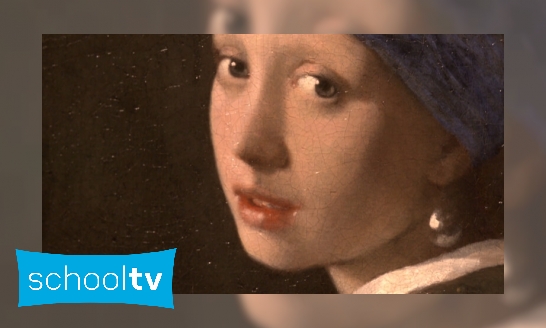 Plaatje Het meisje met de parel van Johannes Vermeer