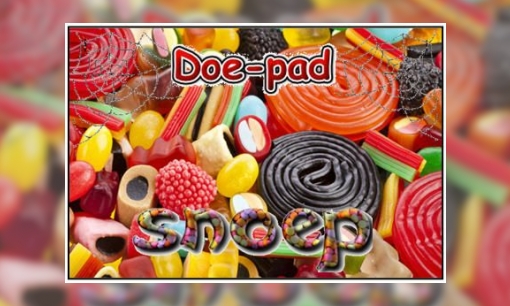 Plaatje Doe-pad snoep