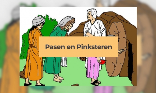 Bijbelse kleur- en bouwplaten Pasen en Pinksteren