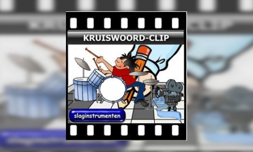 Plaatje Kruiswoord-clip Slaginstrumenten