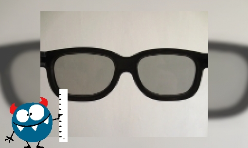 Wat zie je met een 3D-bril in de spiegel?