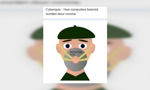 Plaatje Cyberquiz - Hoe computers besmet worden door corona