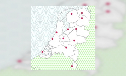 Oefen de topografie van Nederland