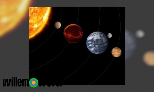 Waarom kunnen we de planeet die naast ons staat niet met het blote oog zien en wel de maan en de zon?