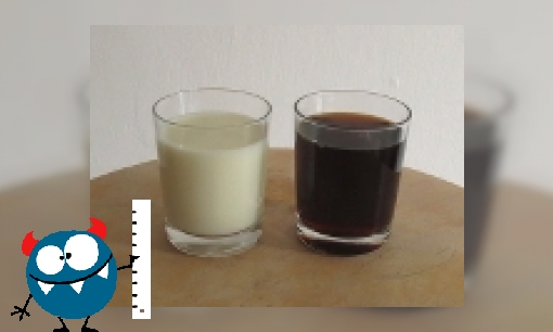 Plaatje Wat gebeurt er als je melk en cola mengt?