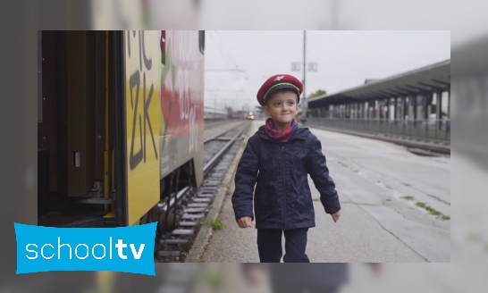 Plaatje Philip gaat met de trein