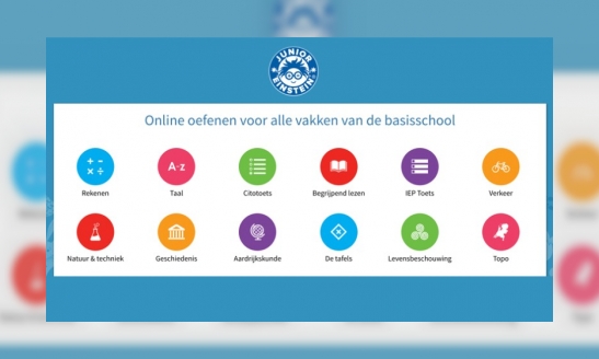 Plaatje Online oefenen met Junior Einstein