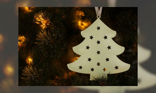 Plaatje Jeugdbieb kerstchallenge: maak een kerstboom van Lego / Kapla / dominoblokjes
