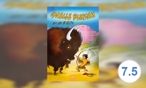 Plaatje Snelle Bliksem en de bizon
