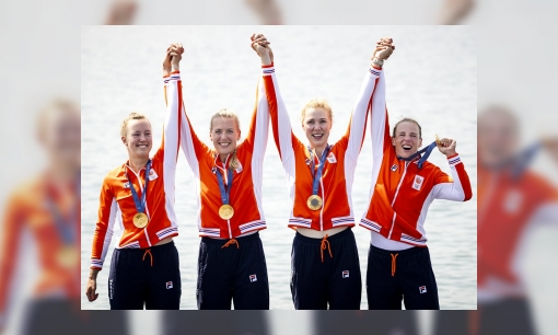 Gouden medaille voor roeisters