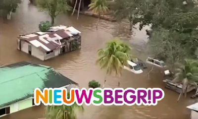 Plaatje Overstromingen in Suriname
