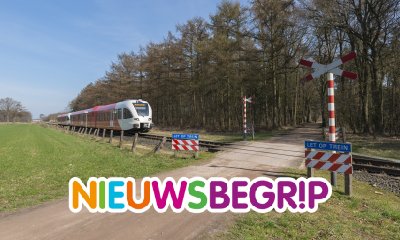 Plaatje Veilig het spoor oversteken