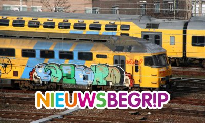 Plaatje NS bestrijdt graffitispuiters