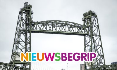 Plaatje Superjacht te groot voor Rotterdamse brug