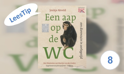 Plaatje Een aap op de WC